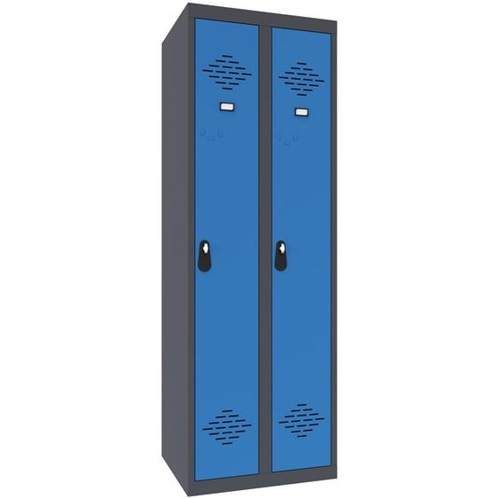 Vestiaire Avantage Industrie Propre Monobloc - Largeur 60 cm - Bleu