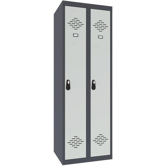 Vestiaire Avantage Industrie Propre Monobloc - Largeur 60 cm - Gris