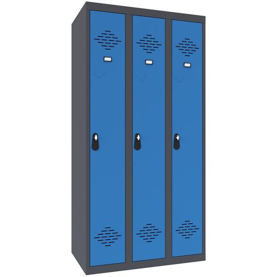 Vestiaire Avantage Industrie Propre Monobloc - Largeur 90 cm - Bleu