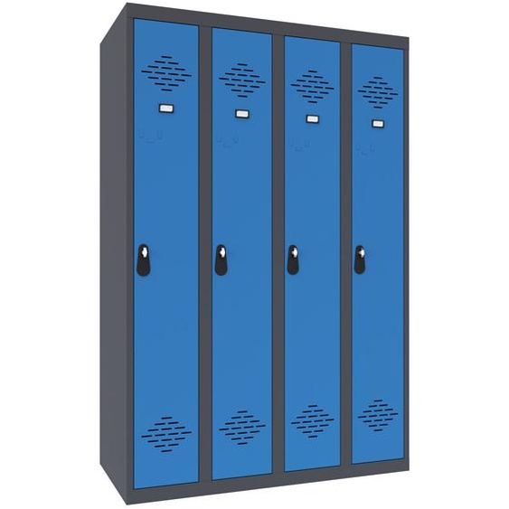Vestiaire Avantage Industrie Propre Monobloc- Largeur 120 cm - Bleu