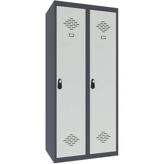Vestiaire Avantage Industrie Salissante Monobloc - Largeur 80 cm - Gris