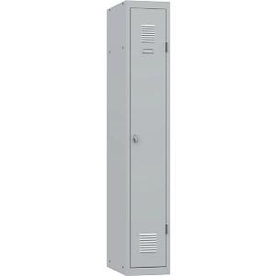 Vestiaire métal Budget industrie propre - Élément Départ L.30 cm - Corps Gris - Porte Gris