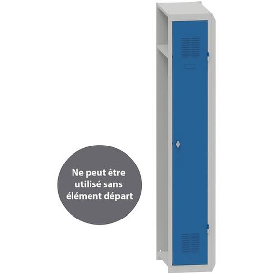 Vestiaire Budget Industrie Propre - Élément Suivant L.30 cm - Bleu