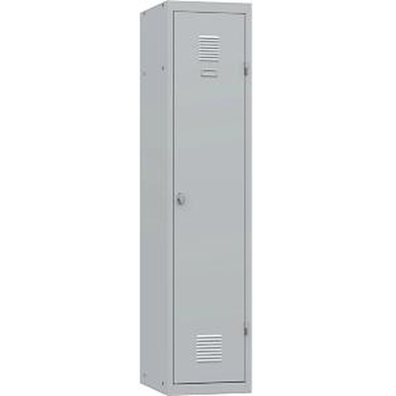 Vestiaire métal Budget industrie salissante - Élément Départ L.40 cm - Corps Gris - Porte Gris