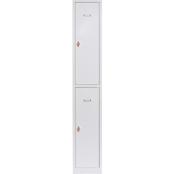 Vestiaire Budget Monobloc L.30 cm - 2 casiers - Gris