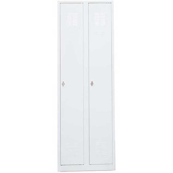 Vestiaire Budget Industrie Propre Monobloc - L.60 cm - Gris