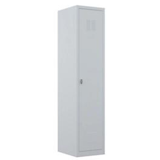 Vestiaire métal Budget monobloc industrie salissante - 1 colonne L.40 cm - Gris