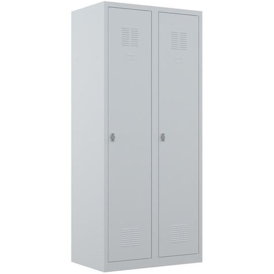 Vestiaire Budget Industrie Salissante Monobloc - L.80 cm - Gris