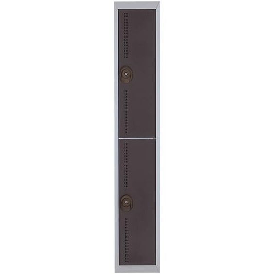 Vestiaire Team Color 2 casiers - L.30 cm - Anthracite