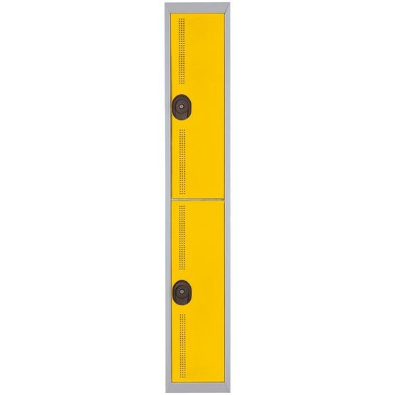 Vestiaire Team Color 2 casiers - L.30 cm - Jaune