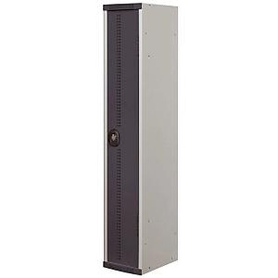 Vestiaire métal Team Color industrie salissante - 1 colonne L.40 cm - Corps Gris - Porte Anthracite