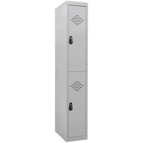 Vestiaire multi-casiers Avantage - 2 casiers - Gris