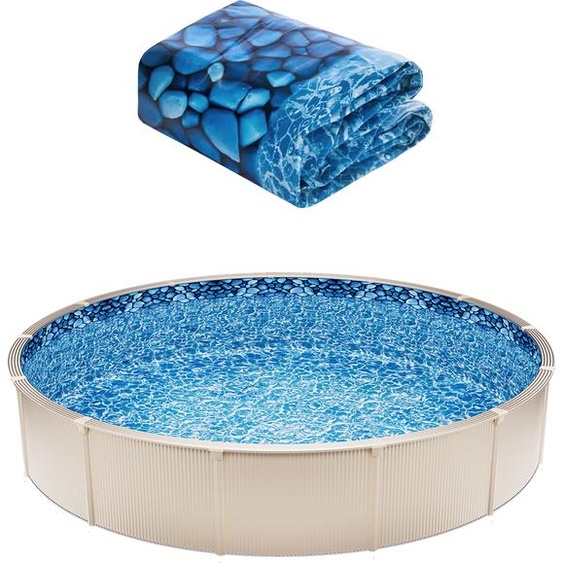 VEVOR bâche de piscine ronde, diamètre 732x147 cm, bâche en vinyle à recouvrement, résistante à lusure, pour piscines hors-sol de 54 de hauteur de paroi