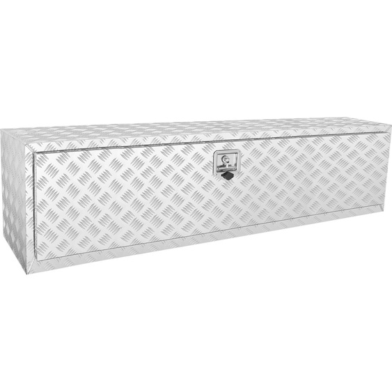VEVOR Boîte à outils sous le plancher du camion, 1524 x 430 x 460 mm Boîte de rangement pour pick-up, boîte à outils en aluminium avec serrure & clés, boîte à outils étanche pour remorque pour camions, camionnettes, remorques, etc.