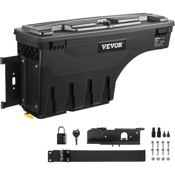 VEVOR Caisse de rangement pour camion Remorque 25L Capacité caisse à outils 34kg