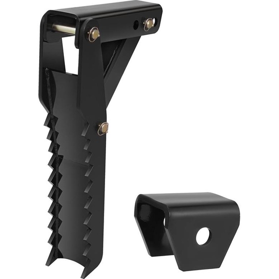 VEVOR Embouts de pouce pour tractopelle, 36 pouces, réglables, soudables à lextrême, pince de pouce pour tractopelle, dents de 1/2 pouce, plaque épaisse en acier, montage 16 mm, à visser