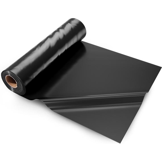 VEVOR Film architectural PE 6,96 x 30,48 m, rouleau de film plastique de 0,25 mm dépaisseur, film de recouvrement en polyéthylène pour barrière contre lhumidité dans les espaces confinés, film de protection, noir