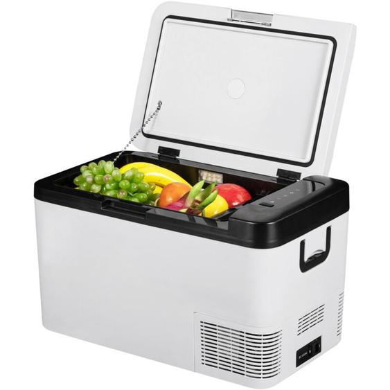 Glaciere Electrique Portable de 25 l Refrigerateur de Voiture Portable 12/24V cc 100-240 v ca Frigo Voiture Double Zone -20 ℃ a 20 ℃ Congelateur