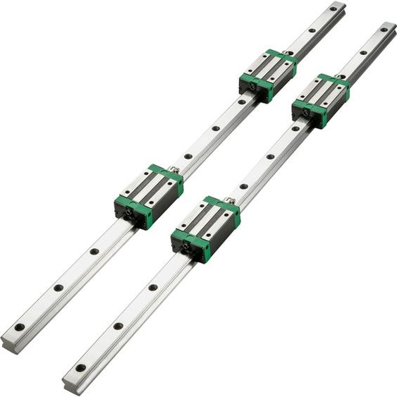 VEVOR Guidage linéaire Rails linéaires 2 pcs. HSR20-1700mm Palier linéaire Glissière