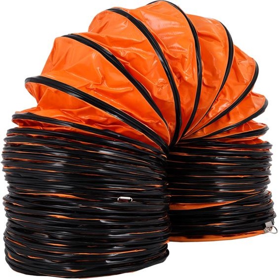 VEVOR Lufttransportschlauch 9,8 m Lüfterdurchmesser, 30,48 cm Warmluftschlauch, 35 x 35 x 28 cm Belüftungsschlauch Baustellenschlauch, Orange Belü Plateau de cuisson, Orange Plateau de cuisson Belüftungsschlauch