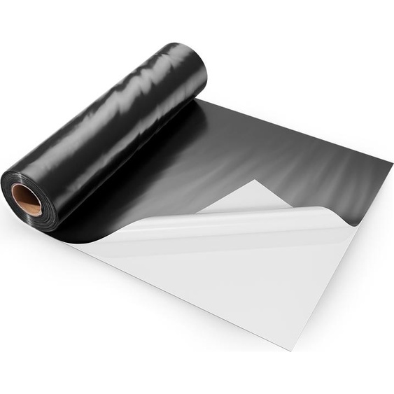VEVOR PE membrane de construction 3,05 x 30,48 m, film plastique de 0,35 mm dépaisseur, bâche de peintre comme barrière contre lhumidité, noir et blanc, double face, utilisation polyvalente