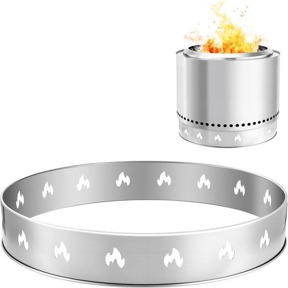 VEVOR Pied pour bol de feu 587 x 99 mm, accessoire pour foyer extérieur, cadre de support pour poêle en acier inoxydable Ranger, outil de support portable pour le camping en plein air pour la cheminée