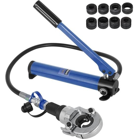 VEVOR Pince a Sertir Hydraulique Forme TH/U 16-20/25-32 Kit De Pince De Sertissage Multicouche Force de Pression 6 T Sertisseuse Tete Pivotante a