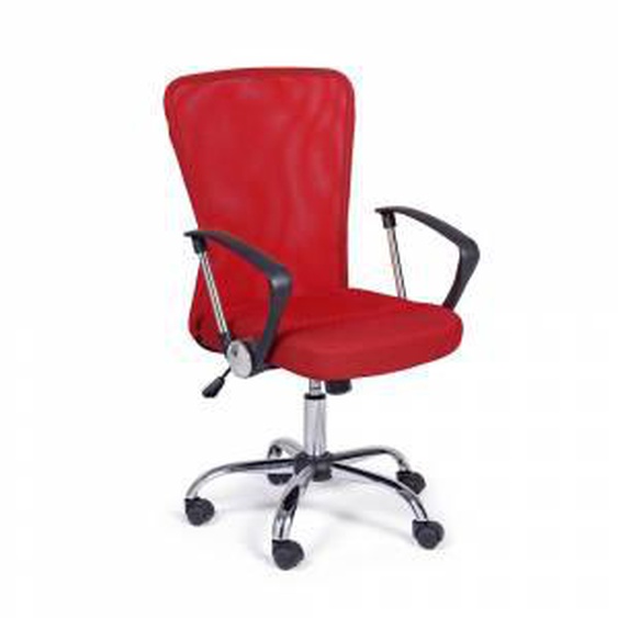 Viadurini Living Chaise de bureau avec accoudoirs en acier et polyester coloré - Barberina