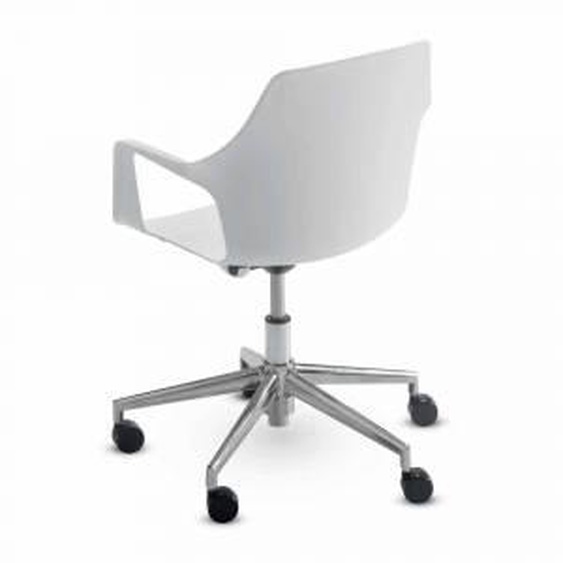 Viadurini Living Chaise de bureau en aluminium et polypropylène Made in Italy, 2 pièces - Charis