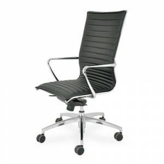 Viadurini Living Chaise de bureau haute à roulettes et coussin ergonomique et pivotant - Filanna
