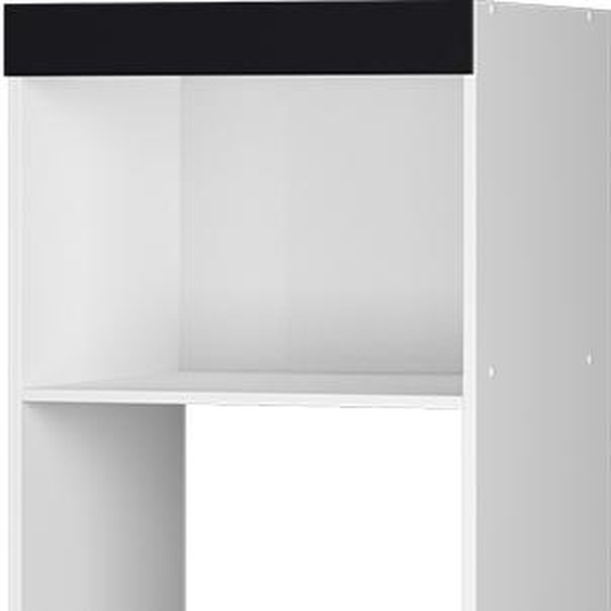 Armoire micro-ondes Vicco Fame-Line Noir rayé 60cm ouvert, Model 50858