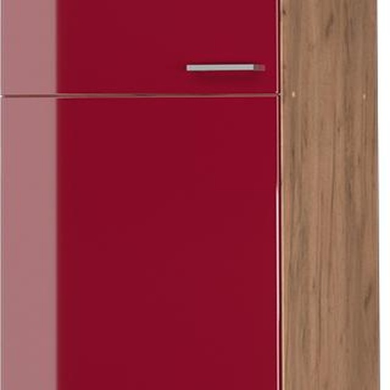 Armoire pour frigo Vicco R-Line Rouge brillant 60cm, Model 37148