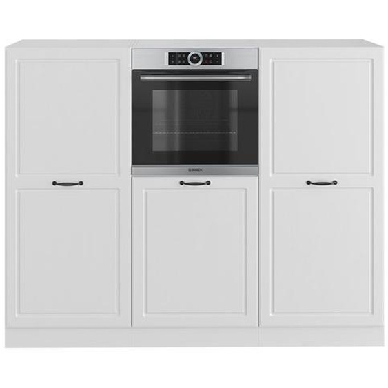 Bloc cuisine R-Line, 180 cm sans plan de travail, Blanc campagne/blanc, Vicco