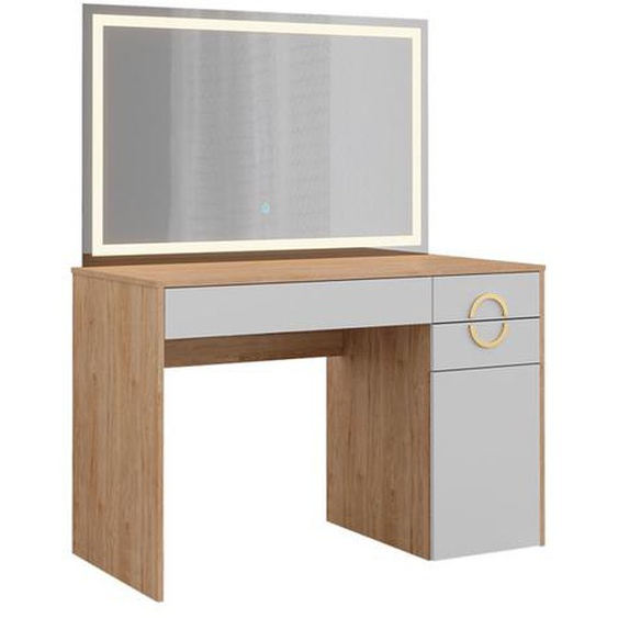 Vicco coiffeuse Adela, Blanc, 115 cm avec miroir LED