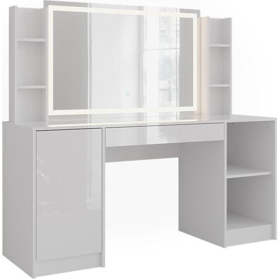 Vicco Coiffeuse Sherry, 158.2cm 7 pièces, blanc/blanc brillant