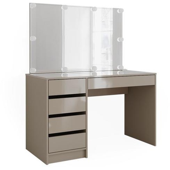 Vicco coiffeuse Sherry, Grège, 120 cm avec éclairage LED