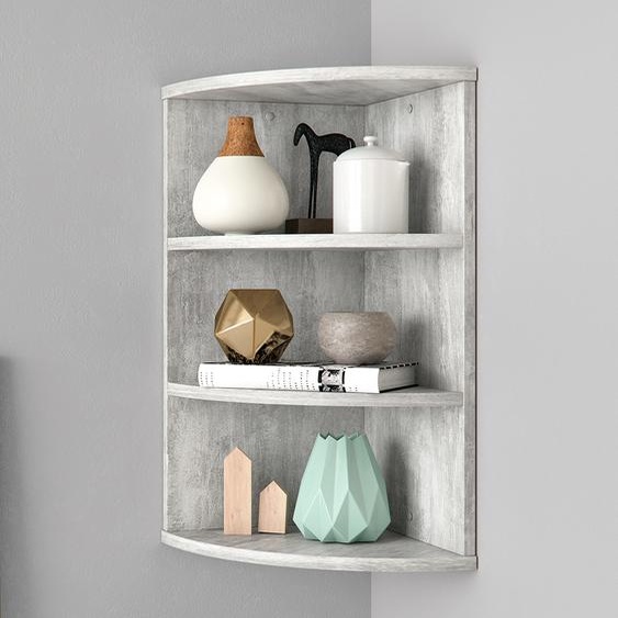 Vicco Étagère dangle Ecki, 30 x 60 cm, Béton