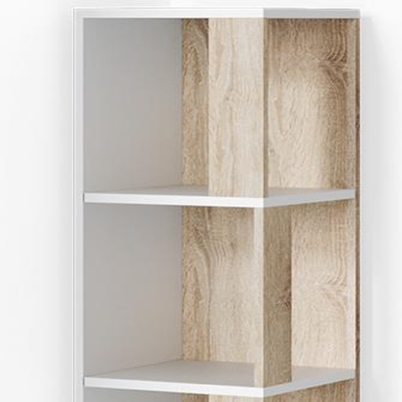 Vicco Étagère dangle Lio, 33.3 x 162.2 cm, Blanc/Sonoma