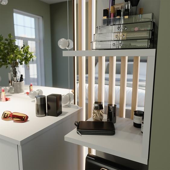 Vicco Étagère dangle Paolo, 28x175.4cm avec 5 compartiments, Blanc