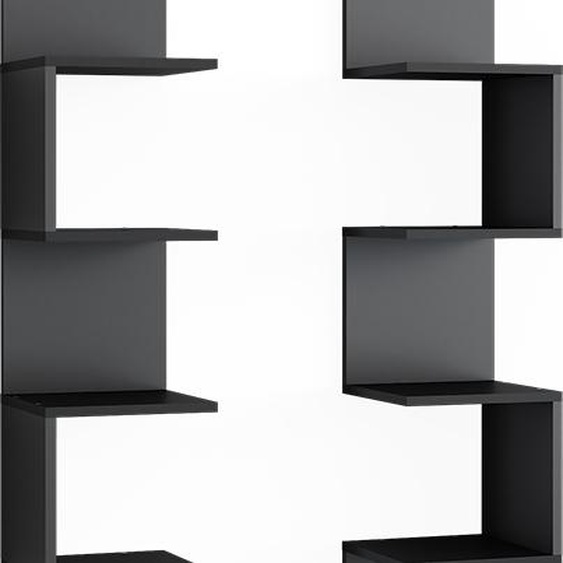 Vicco Étagère dangle Paolo, 28x175.4cm Lot de 2, Noir