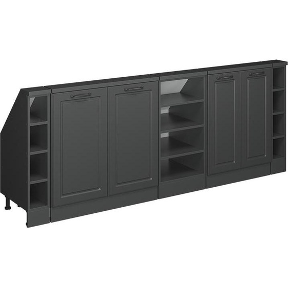 Vicco Meuble sous pente R-Line, 210cm Lot de 5, Anthracite maison de campagne/anthracite