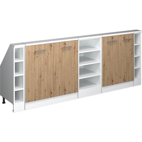 Meuble sous pente Vicco R-Line Chêne Artisan 210cm Lot de 5, Model 58198