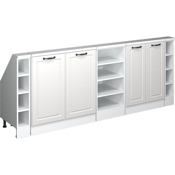 Vicco Meuble sous pente R-Line, 210cm Lot de 5, Blanc campagne/blanc