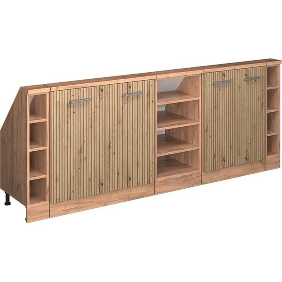 Vicco Meuble sous pente R-Line, 215cm Lot de 5, Chêne Artisan/Chêne doré