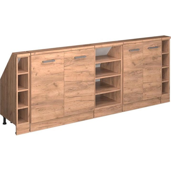 Vicco Meuble sous pente R-Line, 215cm Lot de 5, Chêne de force doré