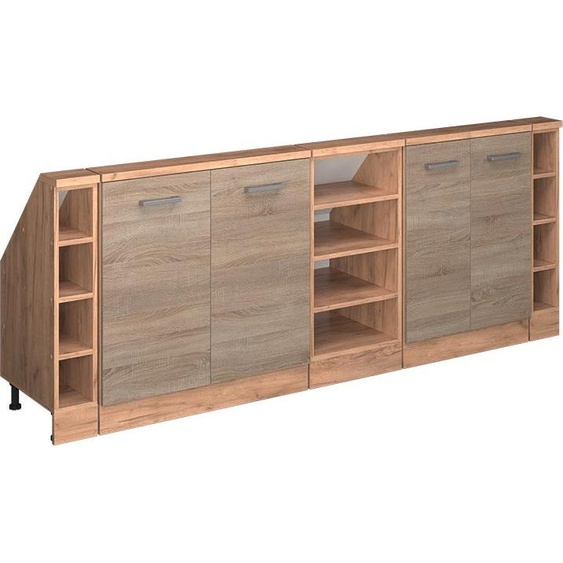 Vicco Meuble sous pente R-Line, 210cm Lot de 5, Sonoma/Chêne doré