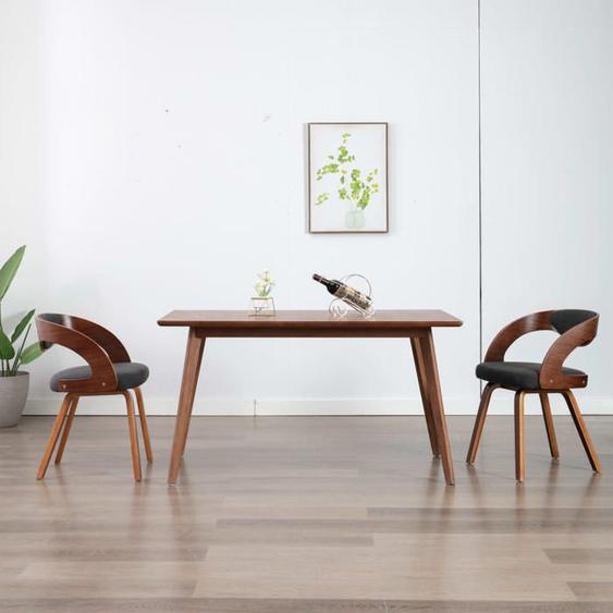 vidaXL 2x Bois Courbé Chaises à Dîner Chaises de Salle à Manger Chaises de Cuisine Chaises de Repas Chaises de Salon Maison 283103