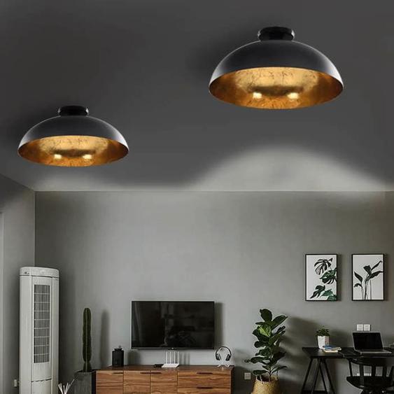 vidaXL 2x Plafonniers Semi-sphérique Lampe Eclairage Lumière Salle à Manger Maison Intérieur Bar Hall dEntrée Café Cuisine 50873