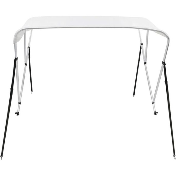 vidaXL 3-Bow Bimini Top blanc 183x160x137 cm