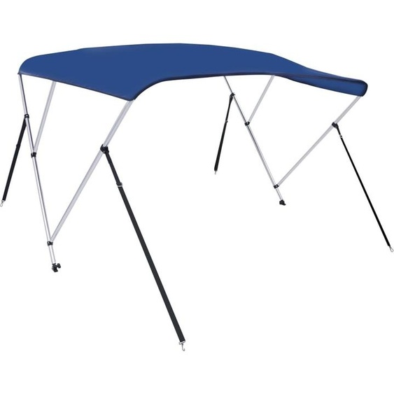 vidaXL 3-Bow Bimini Top bleu 183x140x137 cm